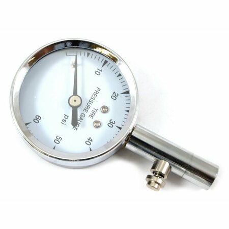 FORNEY Dial Tire Gauge, 10-60 PSI 75528